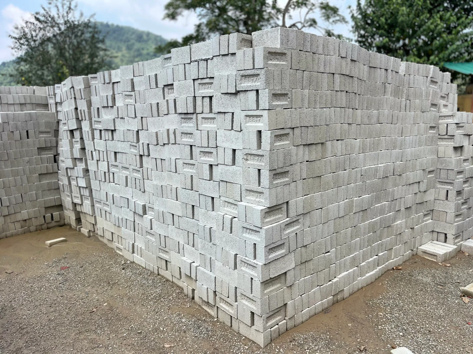 Bricks and blocks for construction